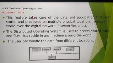Distributed operating system in tamil, key Features of operating system, part 7, chapter 4