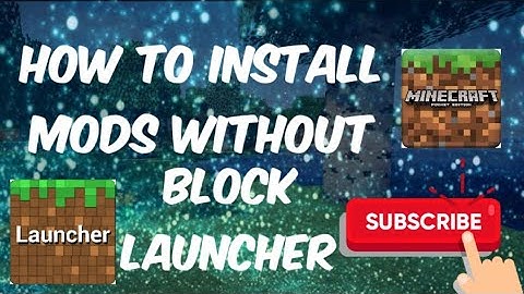 How to install mods without block launcher|by mod master for minecraft