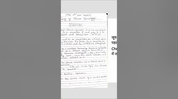 Unit 5th imp questions for coming exam/Theory of linear operators/2023 के लिए महत्वपूर्ण प्रश्न