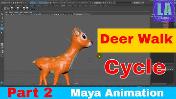 Deer Walk Part 2 - Fore Leg Character Walk Cycle 3D Animation