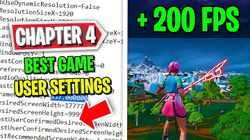 Best Game User Settings in Fortnite Chapter 4! 🚀(Reduce Input Delay + FPS BOOST!)