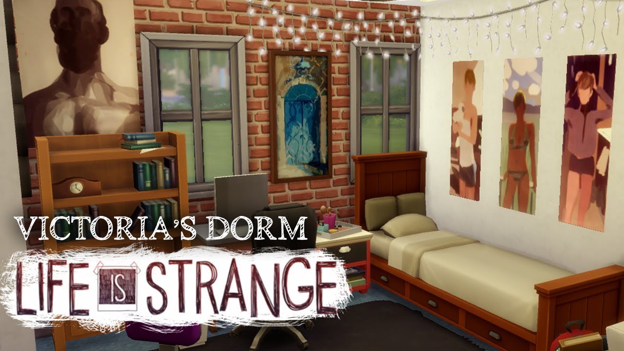 Max S Dorm Room W Cc The Sims 4 Life Is Strange Build Youtube - life is strange dorm roblox