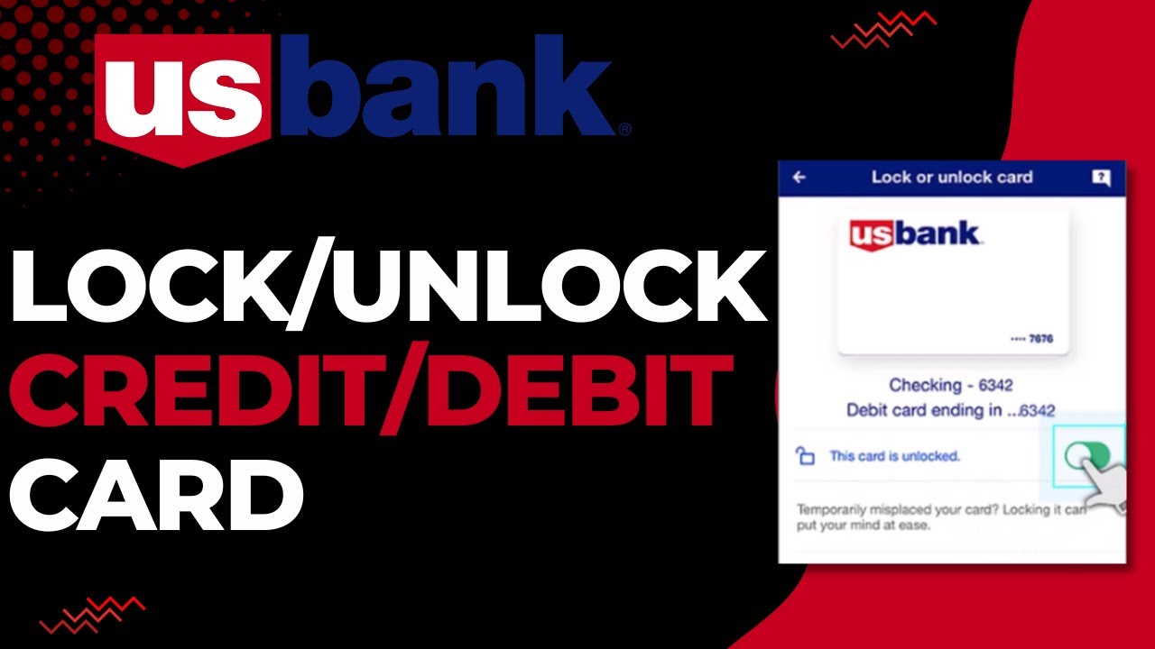 How to Lock or Unlock US Bank Card 2023 YouTube