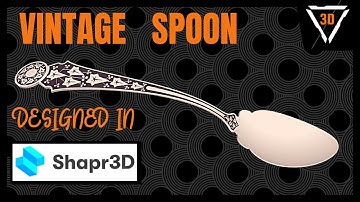 3D modeling a Vintage Spoon in Shapr3D on iPad Pro