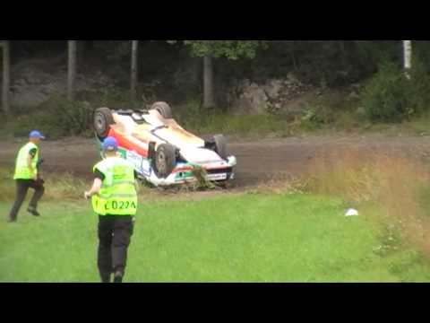 Neste Oil Rally 2013 EK3/SS3 Koukunmaa 106 Murat Bostanci  Crash