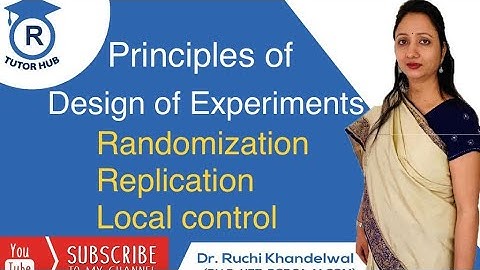 Principles of Design of Experiments
