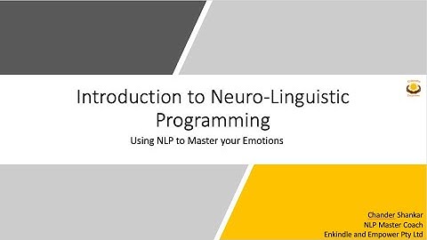Introduction to Neuro-Linguistic Programming