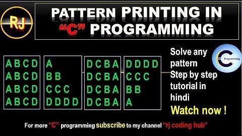pattern printing in c programming | pattern printing tutorial for beginners#coding #clanguage #code