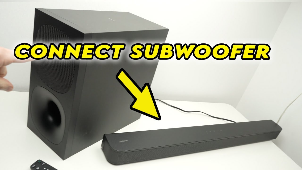 Sony Soundbar : How to Connect a Sony Wireless Subwoofer - YouTube