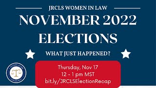 November 2022 Elections - What Just Happened?