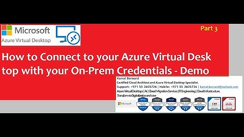 How to connect to Azure Virtual Desktop with your On-prem user credentials