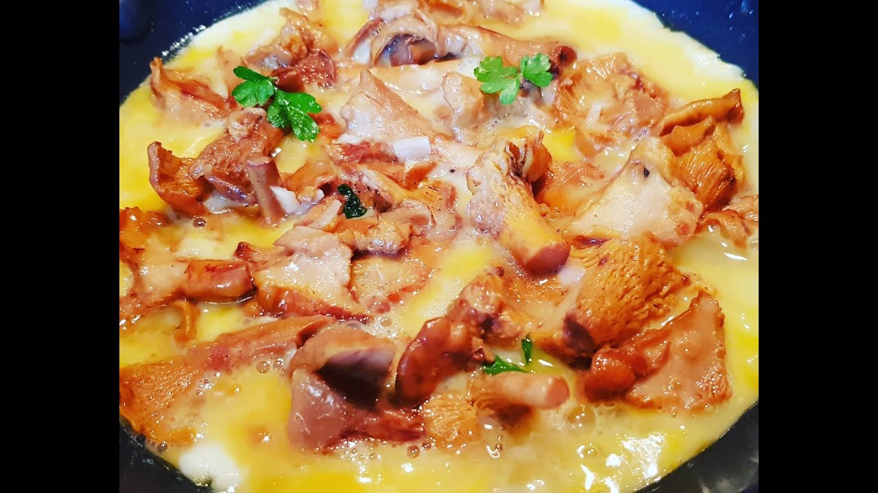 Omelette aux girolles