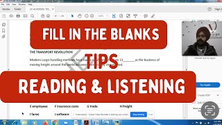 Fill in the blanks in reading and listening !! #ielts #youtube
