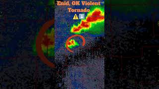 ⚠️ Enid Oklahoma Tornado - Satellite &amp; Radar Loop 4/23/2026