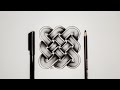 Кельтский узел шаг за шагом. Рисовать 3Д - это просто! Арт терапия.How to Draw 3D Knot.Art therapy.