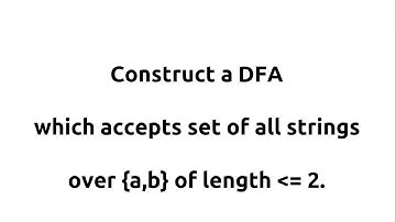 chapter 4.3 : DFA of length atmost 2