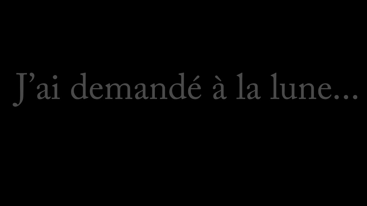 "J'ai Demandé à la Lune" par Indochine YouTube