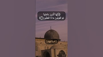 سورة الصف الآية ١ الى ٤ بصوت الشيخ محمد صديق المنشاوي