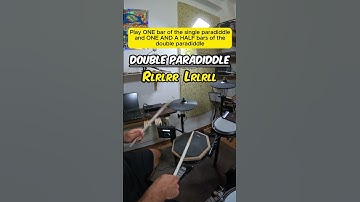 💪Practice pad exercise: SINGLE & DOUBLE paradiddle. Beginner Drum Lesson #shorts #drumlessons #drums