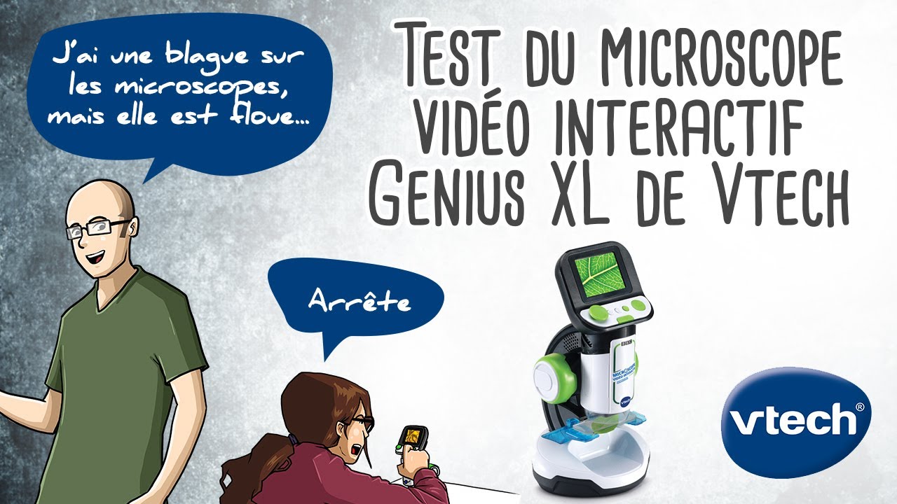 VTech - Microscope pour enfant - Genius XL - Microscope vidéo interactif