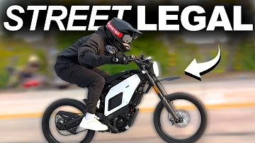 This E-Bike is a STREET LEGAL Surron!