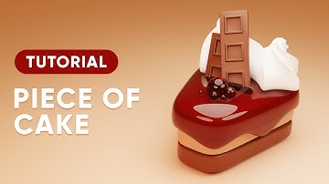 Cake Piece Modeling Blender Tutorial | Pixorbs