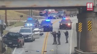 RAW VIDEO | Traffic stop leads to chase, shootout with Paulding deputy; suspect dead, sheriff says