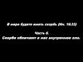 В мире будете иметь скорбь (Ин. 16:33) часть 6