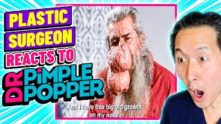Plastic Surgeon Reacts to DR. PIMPLE POPPER: LARGEST Nose EVER Gets POPPED!