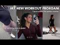 MY NEW GLUTE AND LEG FOCUSED PROGRAM | full workout, bulk update &amp; tips to not get bloated