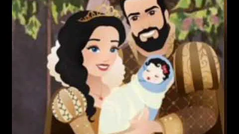 Como o narrador descreve Branca de Neve?