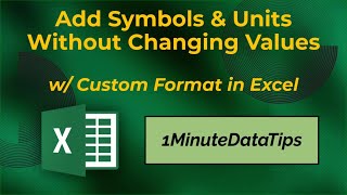 Add Symbols & Units – No Value Changes Required! | Excel Made Simple
