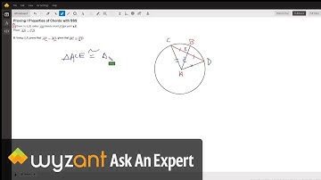 Prove if radius bisects a chord then radius is perpendicular to the chord.