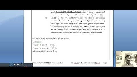 Lecture Video 17EE64 Module 4 Choice of Specific Loadings    Gopinath K
