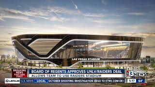 Regents approve agreement for unlv use of raiders stadium