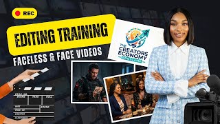 Full Video Editing Training For Beginners In The Creators Economy #faceless #face #aitraining #edit