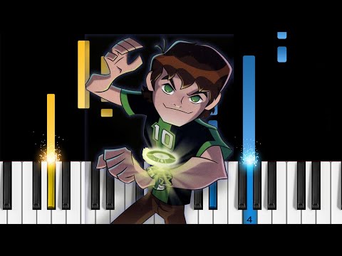 Ben 10 - Theme Song - Piano Tutorial