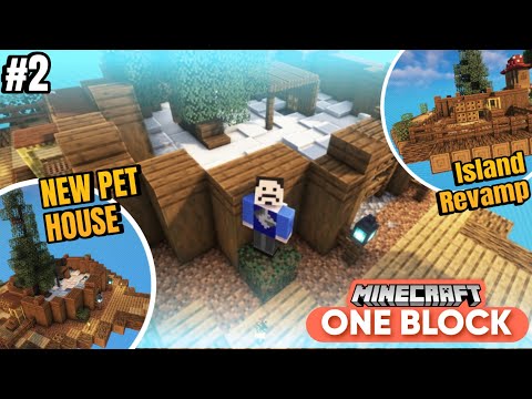 I made new house for my pet in Minecraft Oneblock | EPISODE 2