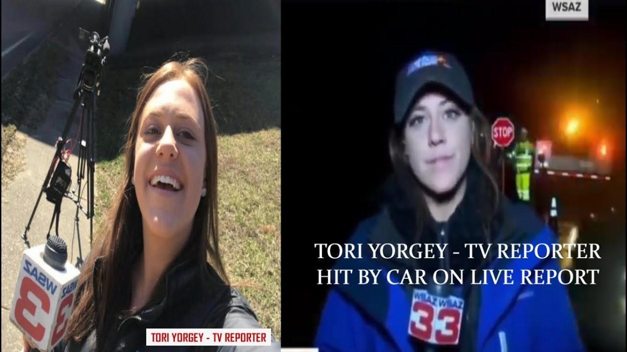TV Reporter Hit By Car on Live Report, Tori Yorgey - YouTube