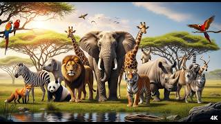 Animal Wildlife In Stunning 4K HDR | Peaceful Nature Documentary