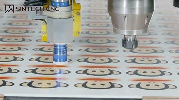 CNC Oscillating Knife Cutting Machine With Spindle And CCD Camera