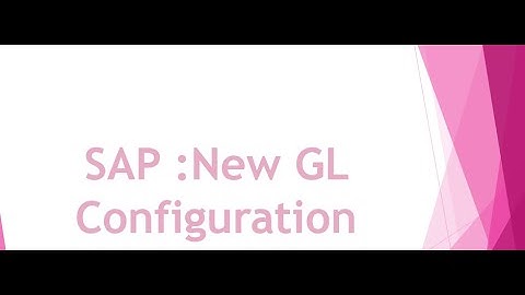 SAP FICO:New GL Configuration