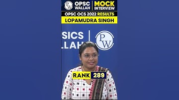 From Teacher To OCS Officer : OPSC OCS 2022 Topper Lopamudra Ma