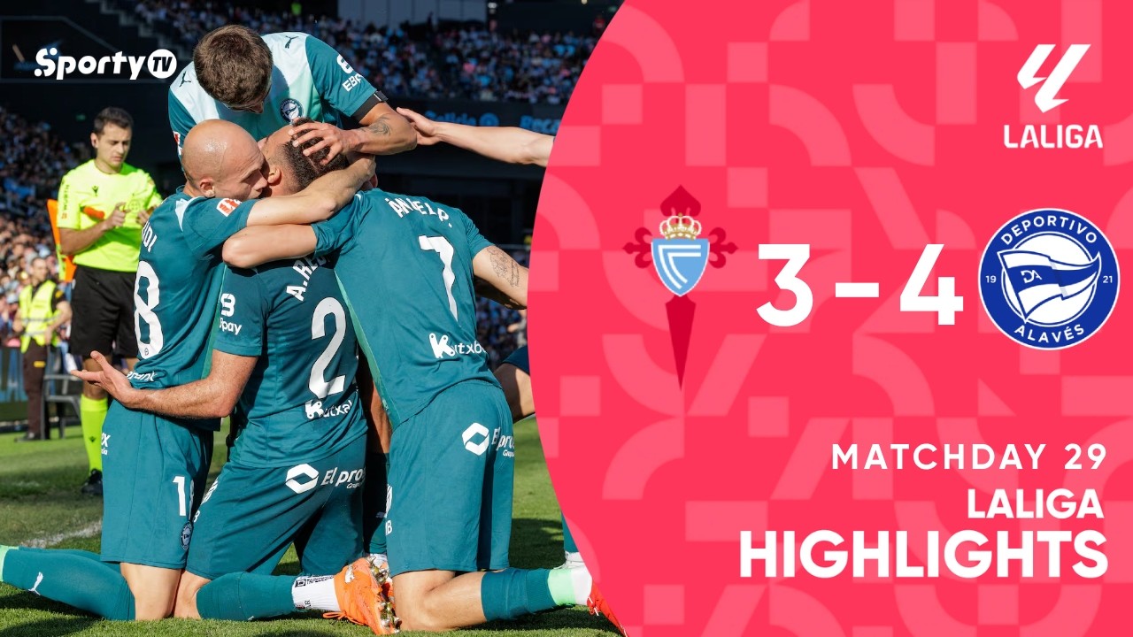 Celta de Vigo vs Alavés (3-4) | 25/26 | LaLiga - Game highlights | SportyTV