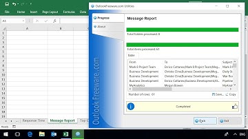 Get Report on Outlook Messages