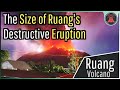 Ruang Volcano Eruption Update; Estimating the Eruption's Size
