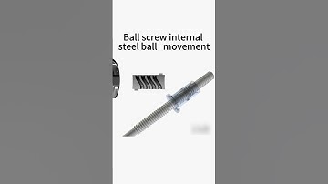 Ball screw internal steel ball movement #linearmotion #cnc #automobile #machine