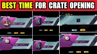 BGMI BEST TIME FOR CRATE OPENING ! BGMI CRATE OPENING TRICK