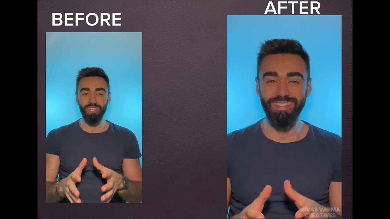 before edit and after edit video edit showcase portfolio ||nivas varma creatives||