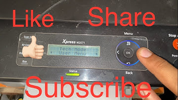 #How to reset samsung xpress m2071 printer # how to go tec mode in samsung xpress m2071 printer